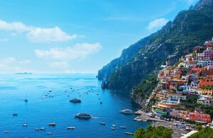 The scenic Amalfi coastline Positano